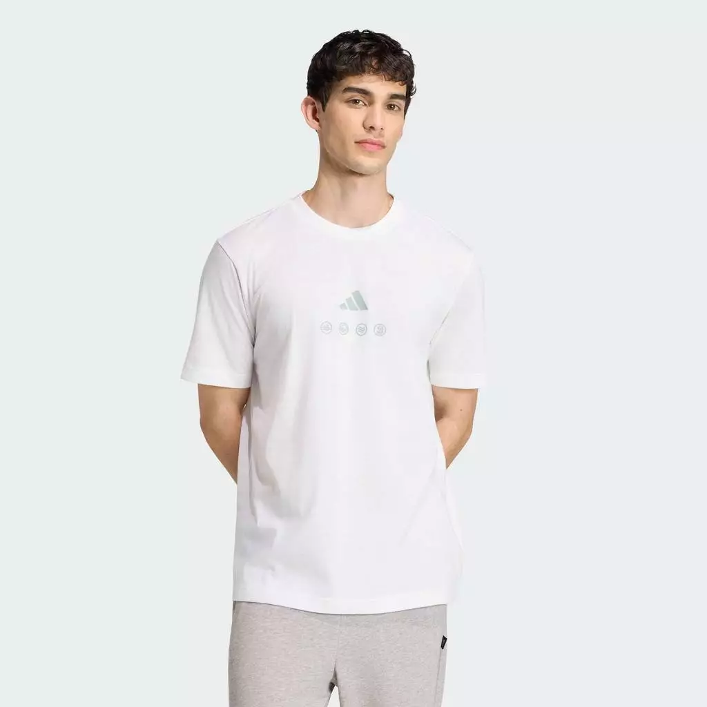 adidas ไลฟ์สไตล์ เสื้อยืดพิมพ์ลาย CLIMACOOL CITY TECH ILLUSTRATION ผู้ชาย สีขาว JZ7515