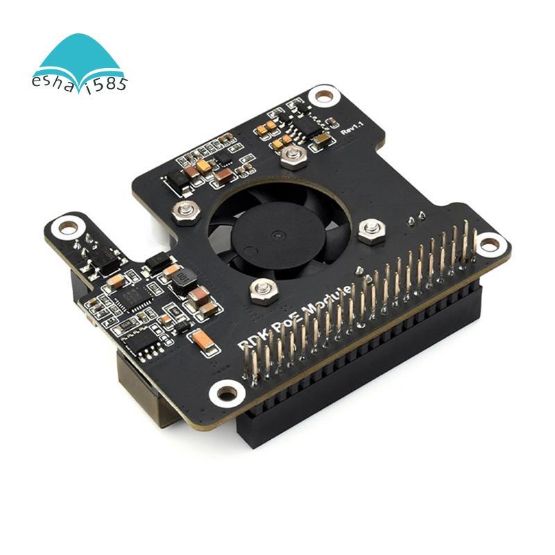 Eshai585RDK X5 PoEโมดูลPower over Ethernetขยายบอร์ดIEEE 802.3af/At Onboardพัดลมระบายความร้อนสําหรับD