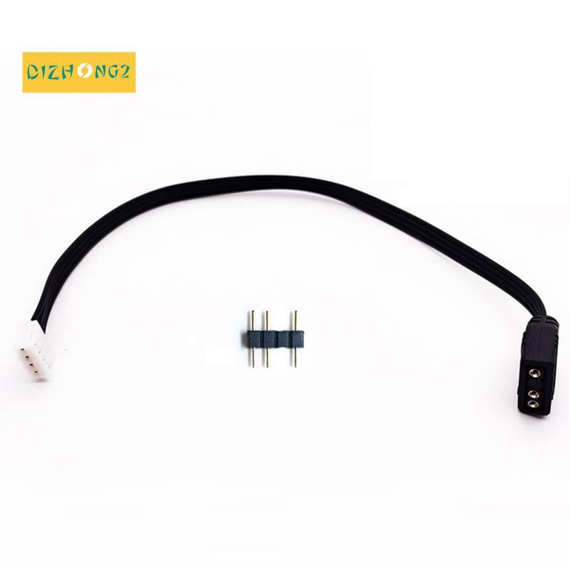 [dizhong2]สายแปลง 4Pin ถึง 5V ARGB 3Pin สําหรับสายเคเบิลอะแดปเตอร์พัดลมคอนโทรลเลอร์พัดลม
