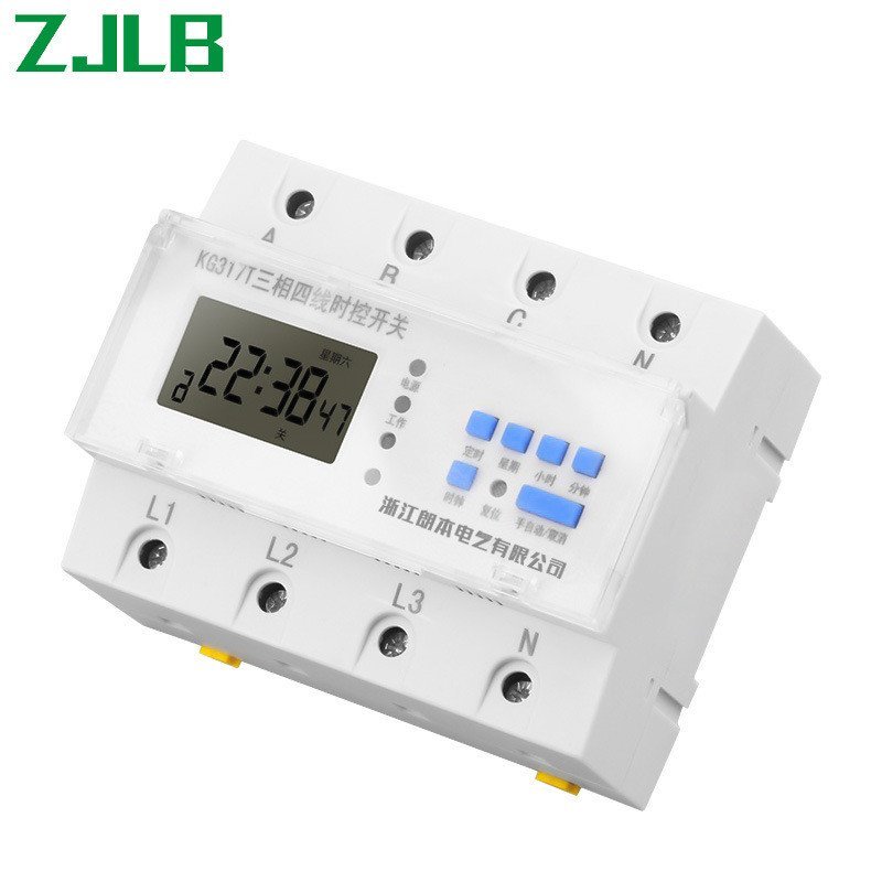 สาม-Phase Timer KG317T สวิตช์จับเวลาอัตโนมัติ Microcomputer Time Control 380v ปั๊มน้ํา Oxygenator Co