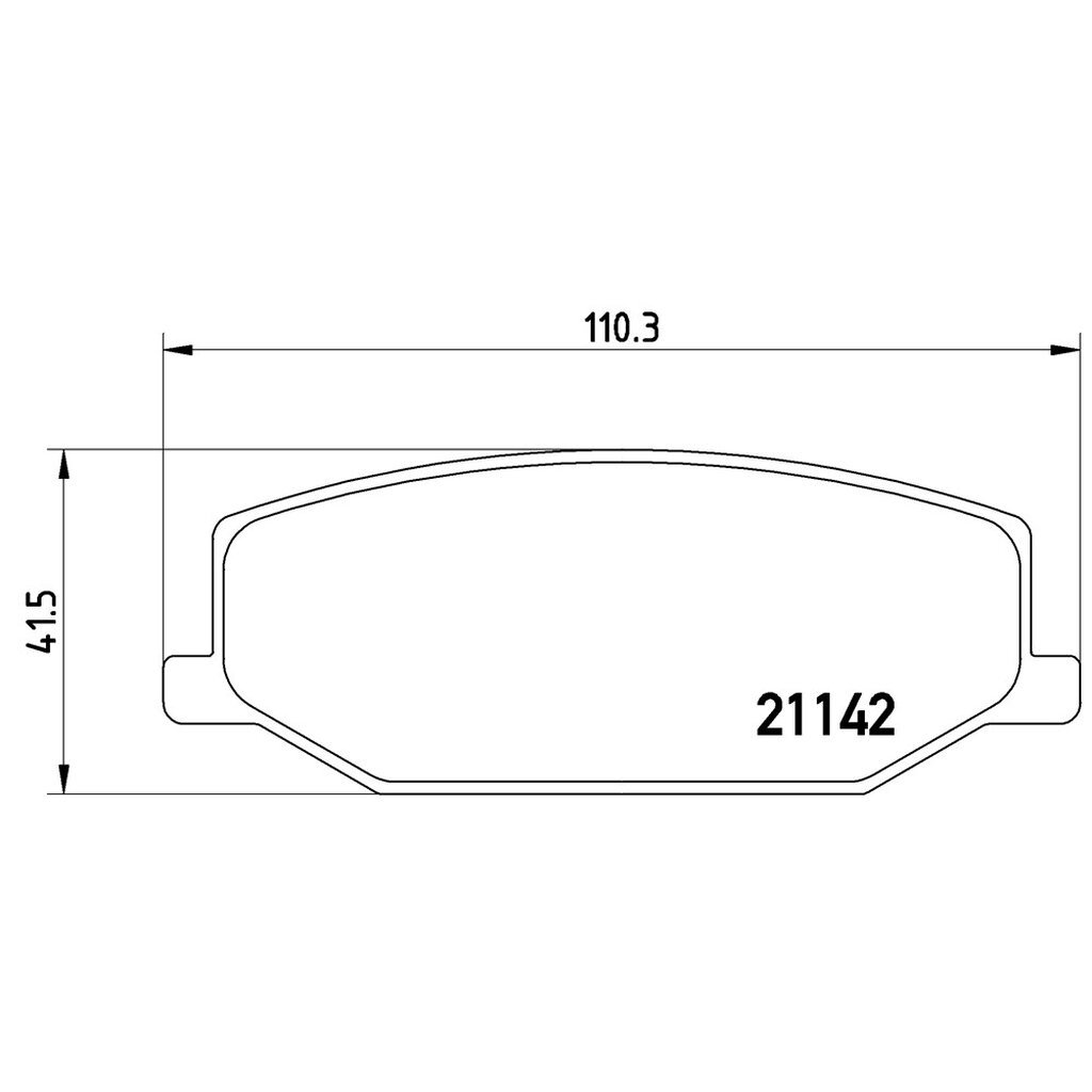 ผ้าดิสเบรคหน้า SUZUKI CARIBIAN คาริเบี้ยน SJ413 1.3 1988- JIMNY SN413 1.3 1998-
