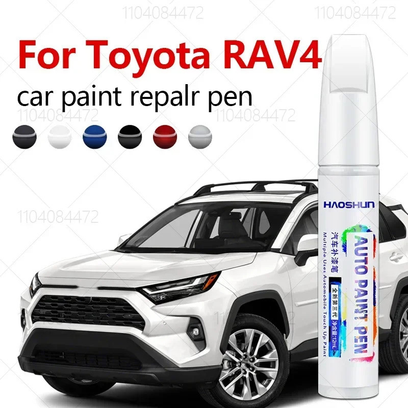ปากกาซ่อมสี Touch Up Scratch Remover DIY อุปกรณ์เสริมอัตโนมัติสีดําสีขาวสําหรับ Toyota RAV4 1994-202