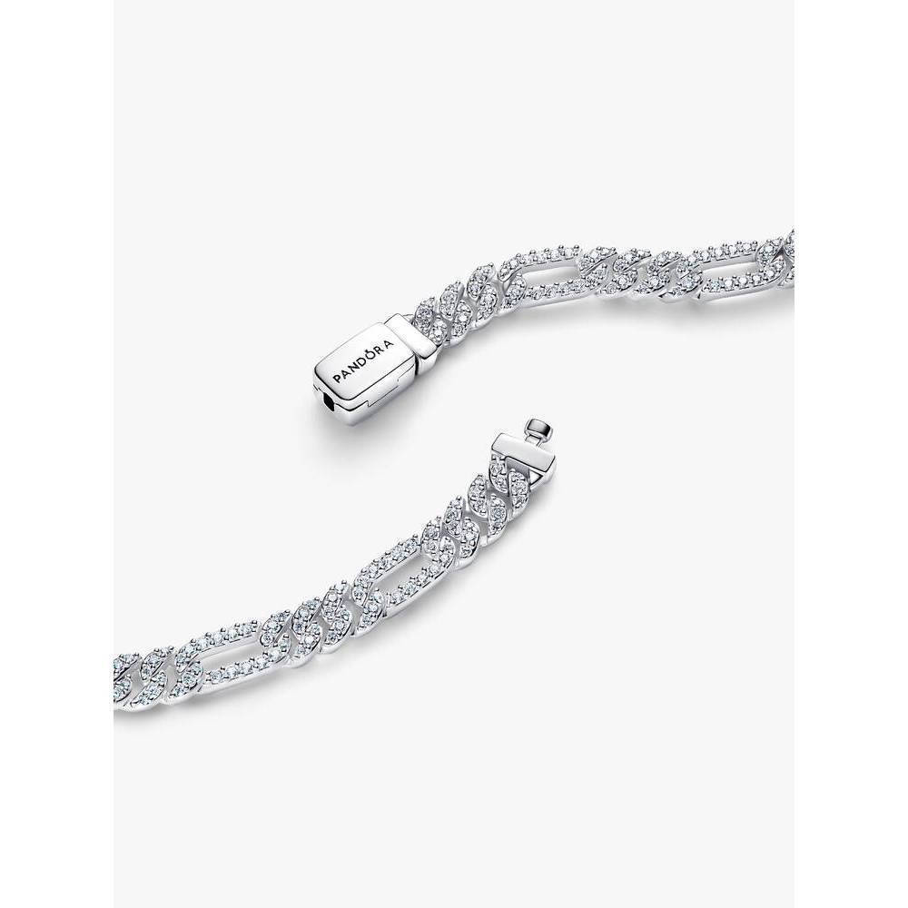 สร้อยข้อมือโซ่คิวบาแบบรูปไข่ ทำจากเงินสเตอร์ลิง 100% S925 พร้อมกล่องบรรจุภัณฑ์หรูหรา - รูปที่ 2