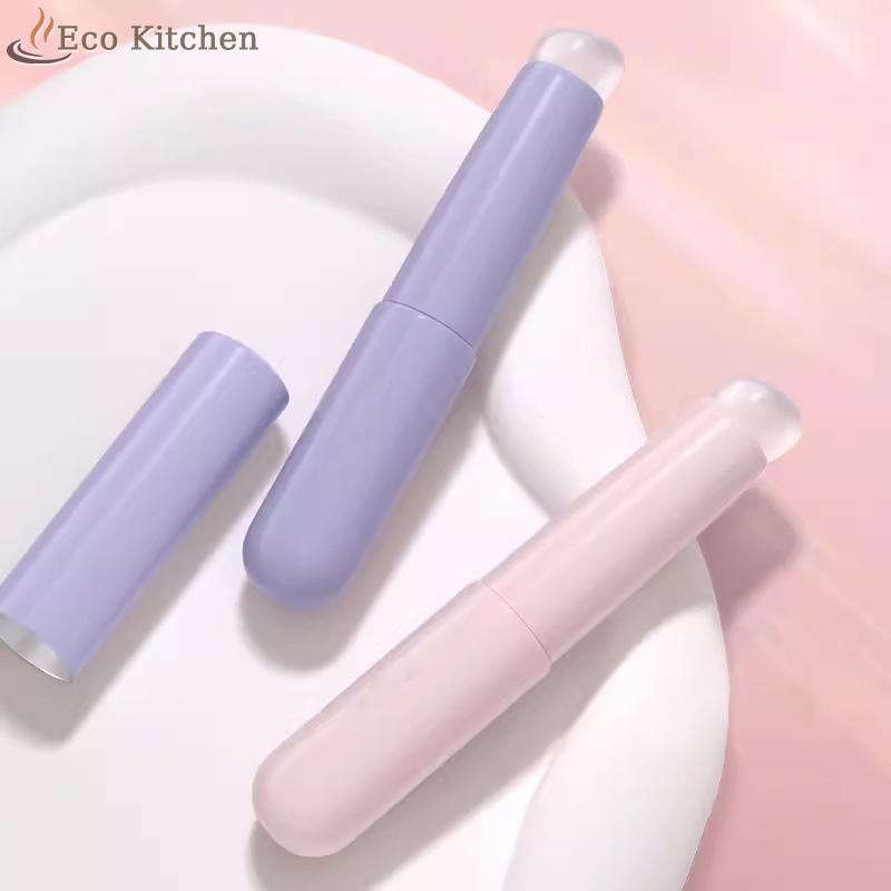 [Eco Kitchen] แปรงทาปากซิลิโคนพร้อมฝาปิด แปรงทาปาก แปรงคอนซีลเลอร์มุม ลิปบาล์ม Lipgloss แปรงแต่งหน้า