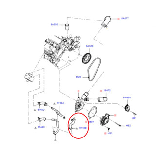 ท่อน้ำข้างเครื่อง ฮีตเตอร์ FORD ESCAPE 3.0 2001- MAZDA TRIBU…