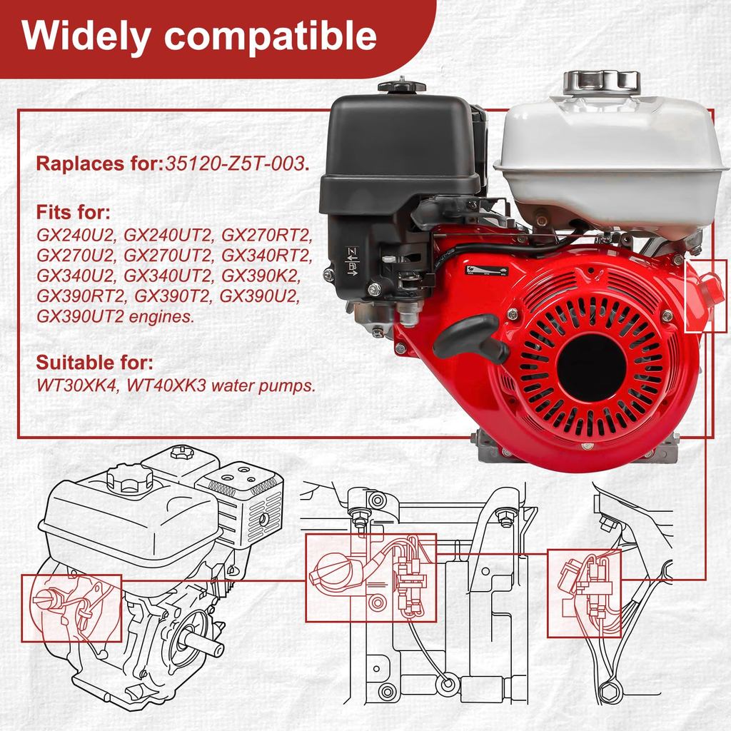 Engine Stop Switch Replacements for Honda Replaces for 35120-Z5T-003 Fits for GX240 GX270 GX340 GX39