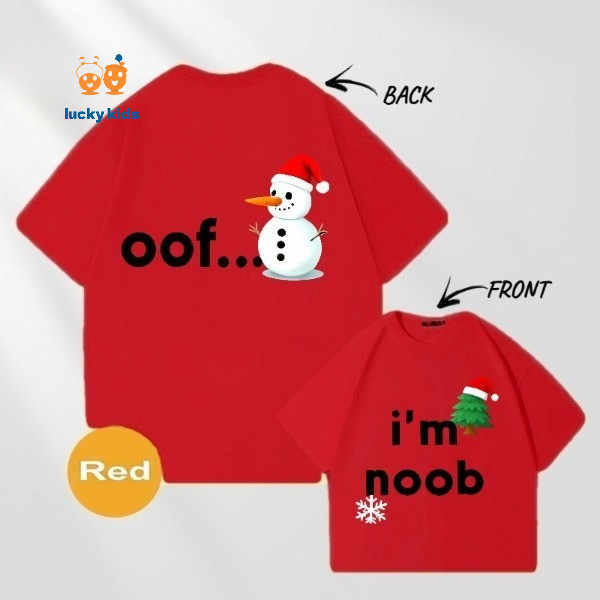 เสื้อยืด Im Noob Christmas Special Edition สะดวกสบาย กันเหงื่อได้ดี ออกแบบมาเพื่อความคล่องตัว