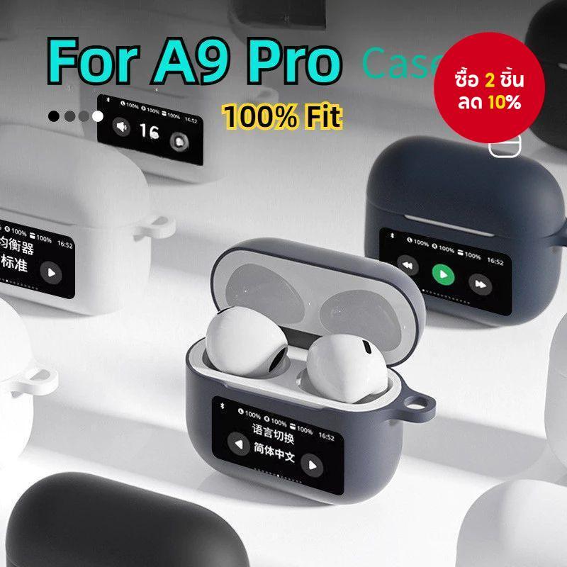 A9 Pro เคสซิลิโคน TPU สําหรับหูฟังบลูทูธ, ปกอ่อนกันกระแทกพร้อมการป้องกันหน้าจอสัมผัส{เฉพาะเคส}