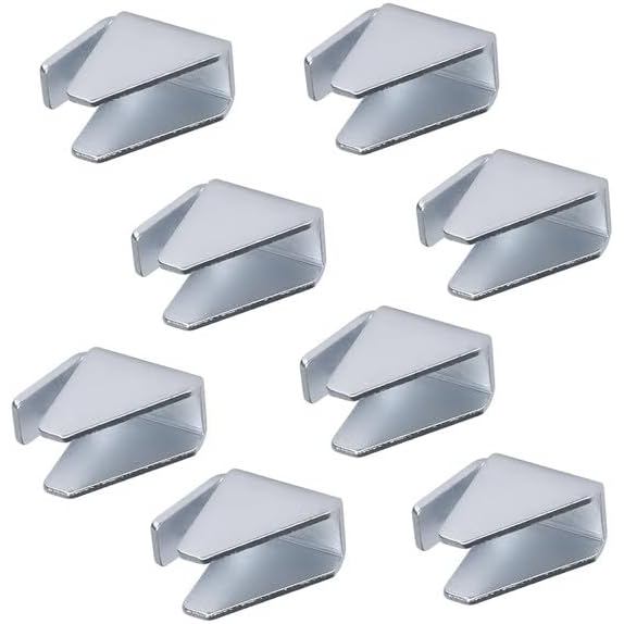 Metal Cabinet Shelf Clips for Husky Garage Cabinet - Removable Shelf Clips Bracket Replacement for I