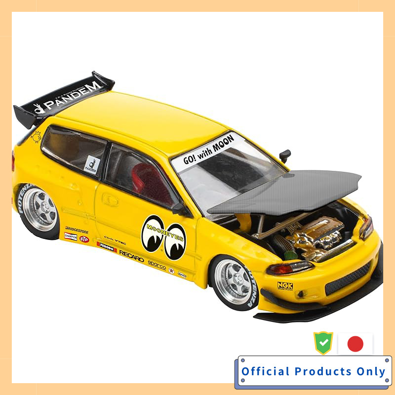 POP RACE x Enigma 1/64 Pandem Civic EG6 - Moon Eyes Finished Product PRE0010
