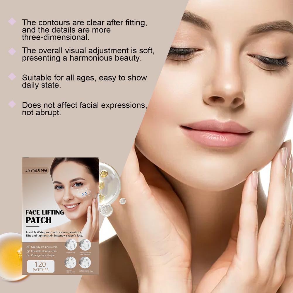 ที่มองไม่เห็น V Face Lifting เทปกําจัดริ้วรอยสติกเกอร์ Chin Aging Anti สติกเกอร์หน้าผากคอ G4m0