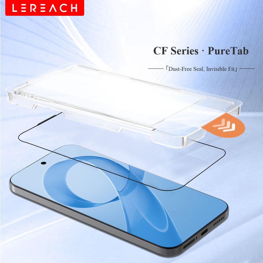 Lereach ไร้ฝุ่นห้องกระจกนิรภัยป้องกันหน้าจอสําหรับ Xiaomi Poco F8 Ultra/Poco F8 Pro Auto-Adhesion