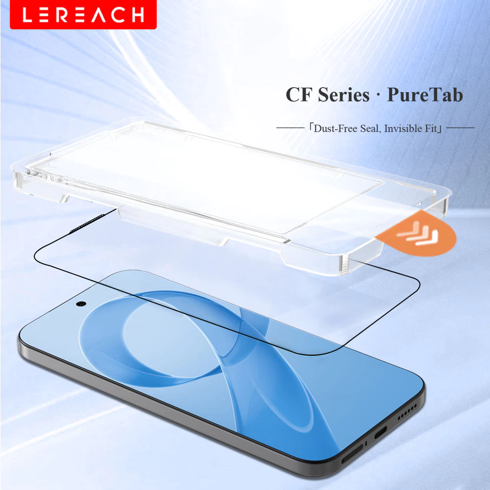 Lereach ไร้ฝุ่นห้องกระจกนิรภัยป้องกันหน้าจอสําหรับ Xiaomi Poco F8 Ultra/Poco F8 Pro Auto-Adhesion