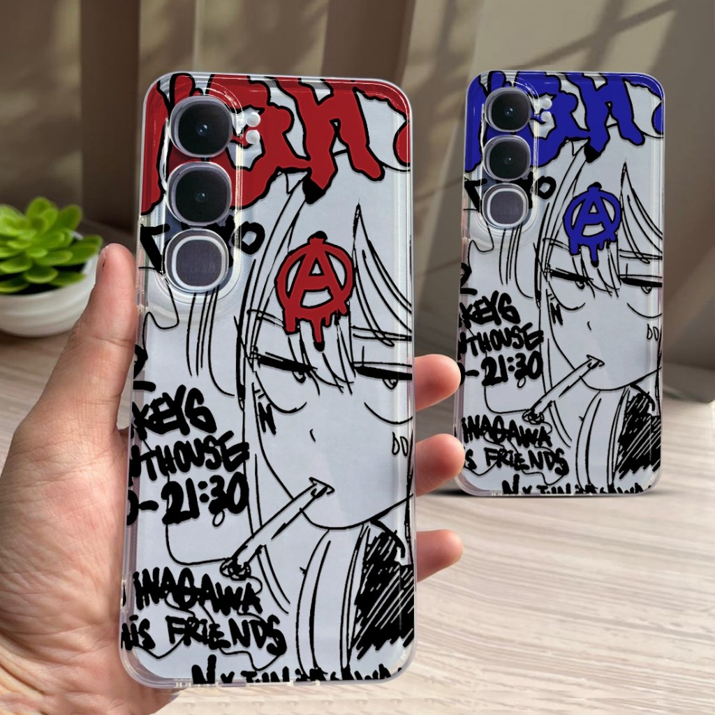 HP (Q6) Softcase Glossy Clear Case สําหรับ Vivo Y21D Y21S Y21 ล่าสุด - เคสโทรศัพท์ TPU กันน้ําล่าสุด