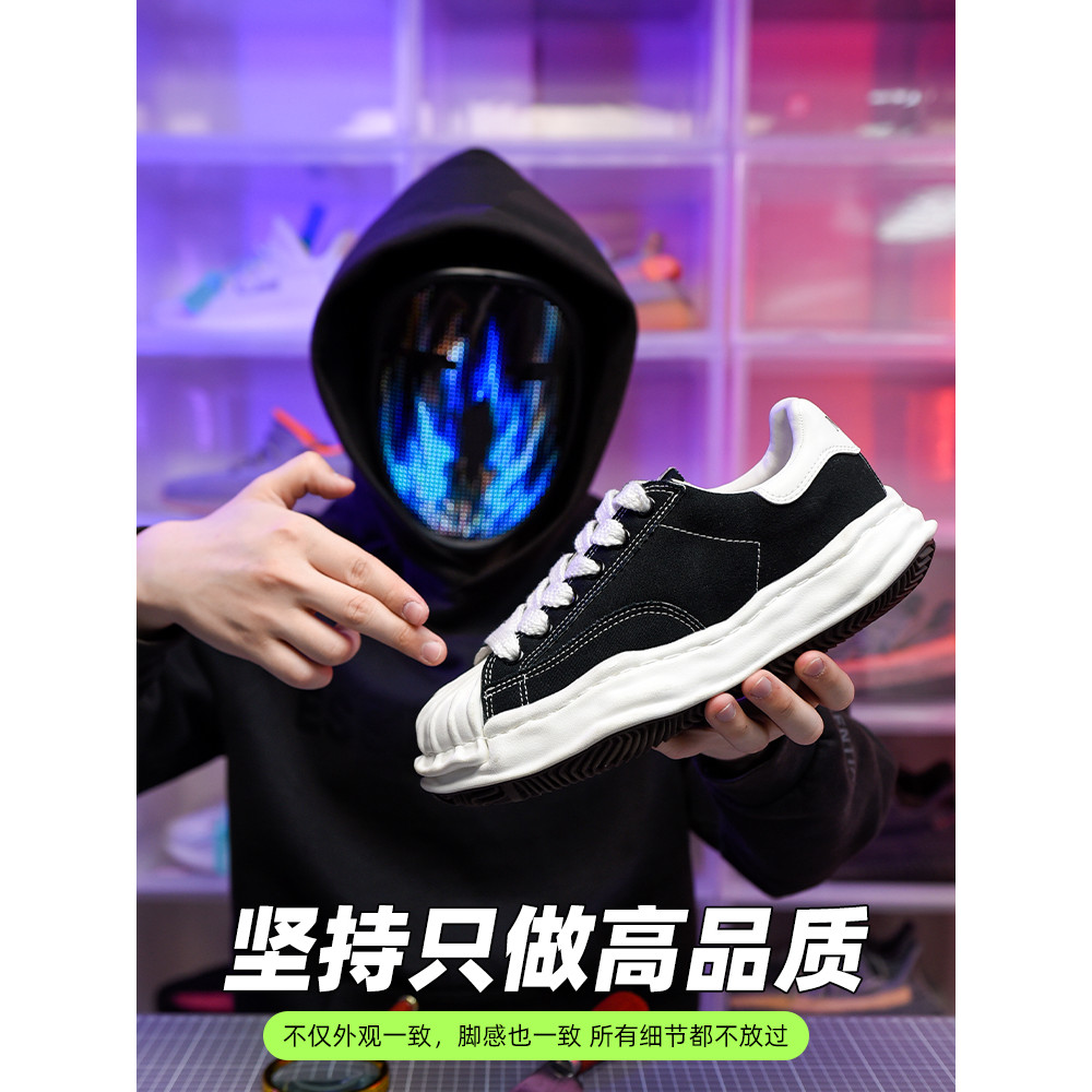 Mihara Kangyu Shell Toe สไตล์ใหม่ฤดูร้อน รองเท้าผ้าใบสำหรับผู้ชาย