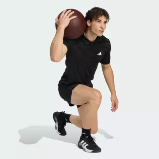 adidas Gym & Training เสื้อโปโล WORKOUT ESSENTIALS BASE ผู้ชาย สีดำ KA3563