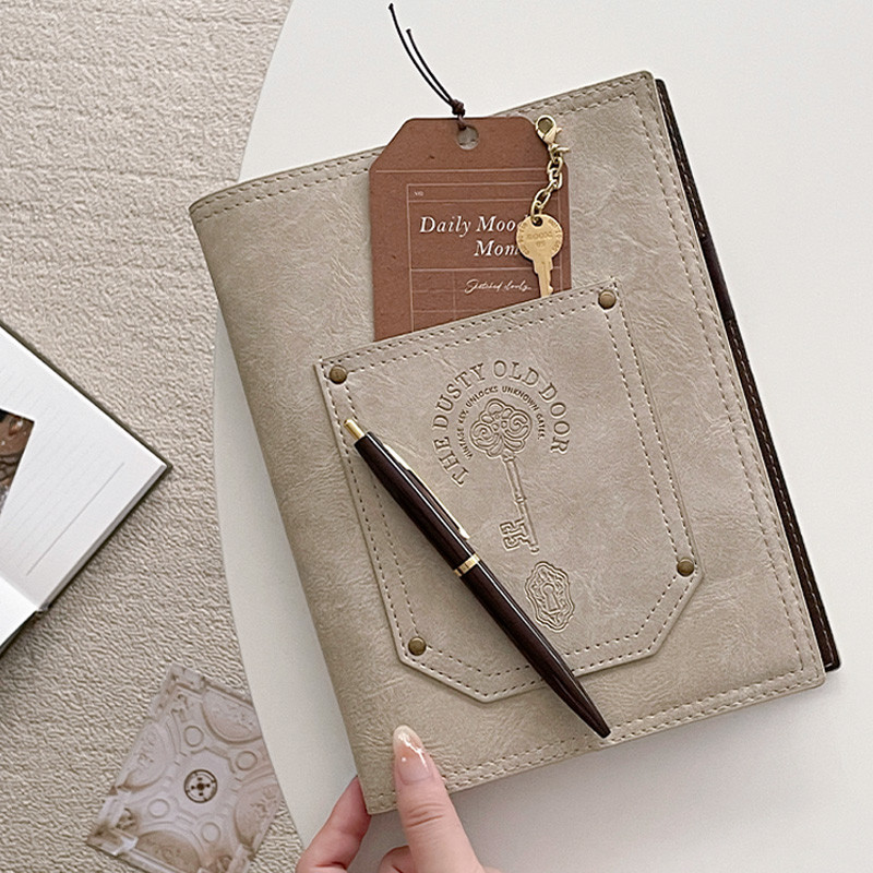 Loose-Leaf a5 หนังนุ่มโน้ตบุ๊คแบบหลวม A6 สมุดโน๊ตแบบหลวมคู่มือ A6 ไดอารี่ธุรกิจ Notepad