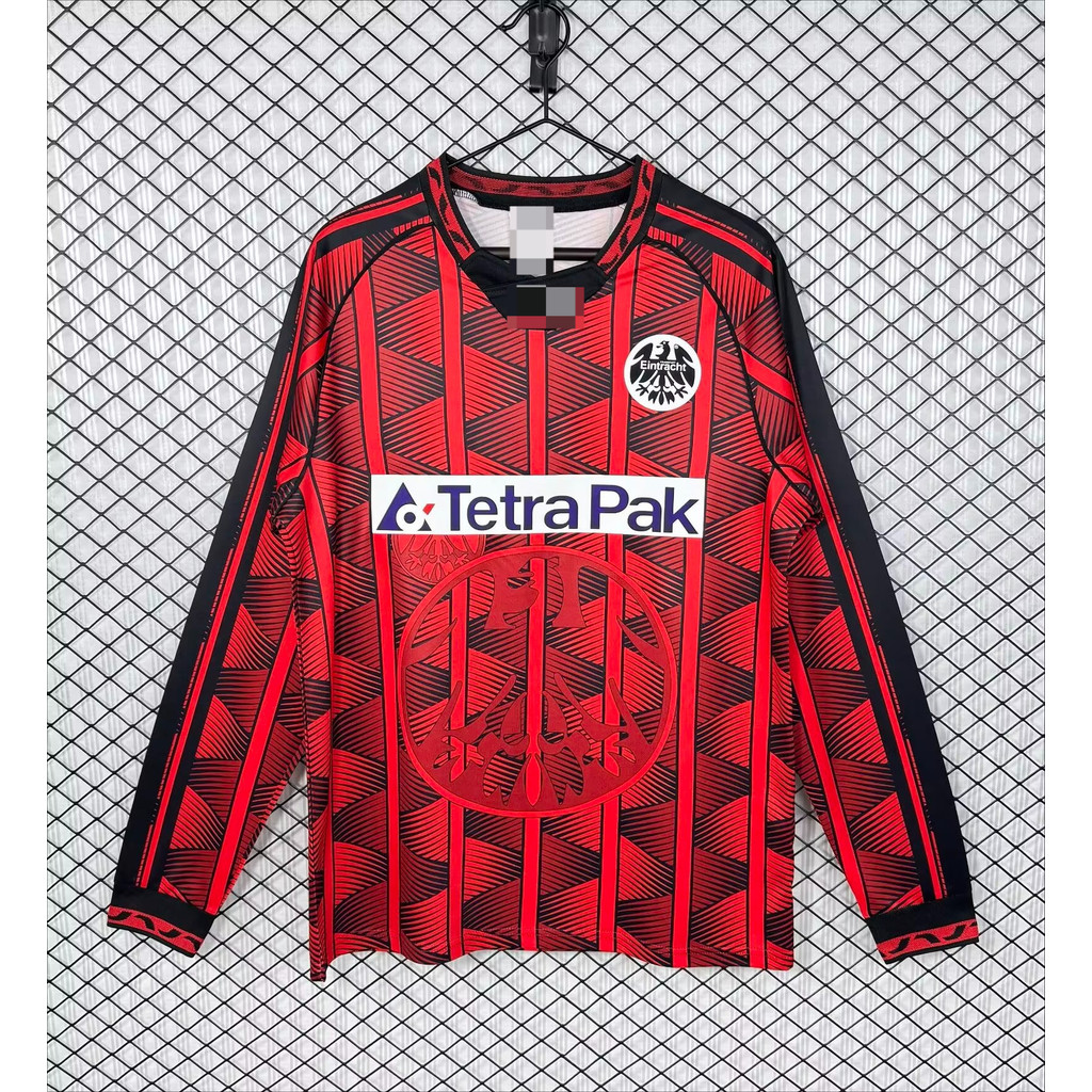 เสื้อกีฬาแขนยาวสไตล์วินเทจ frankfurt 9596