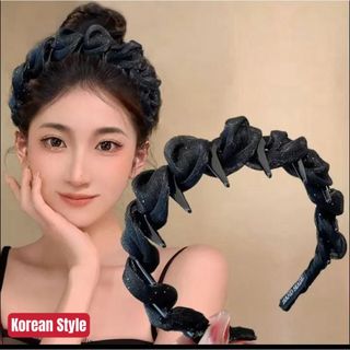 Bando Bandana Mesh Korean Style Wanita Elegan High Quality Motif Baru Clips