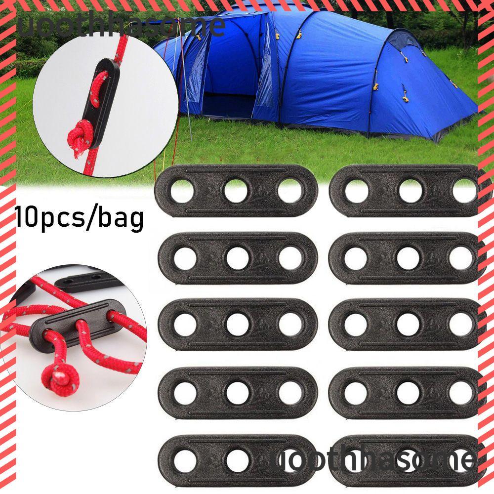 UOTHHASOME - สายยึดเต็นท์แบบ Wigwam ขนาด 10 ชิ้น กับอุปกรณ์ยึดแรงดึงพลาสติก