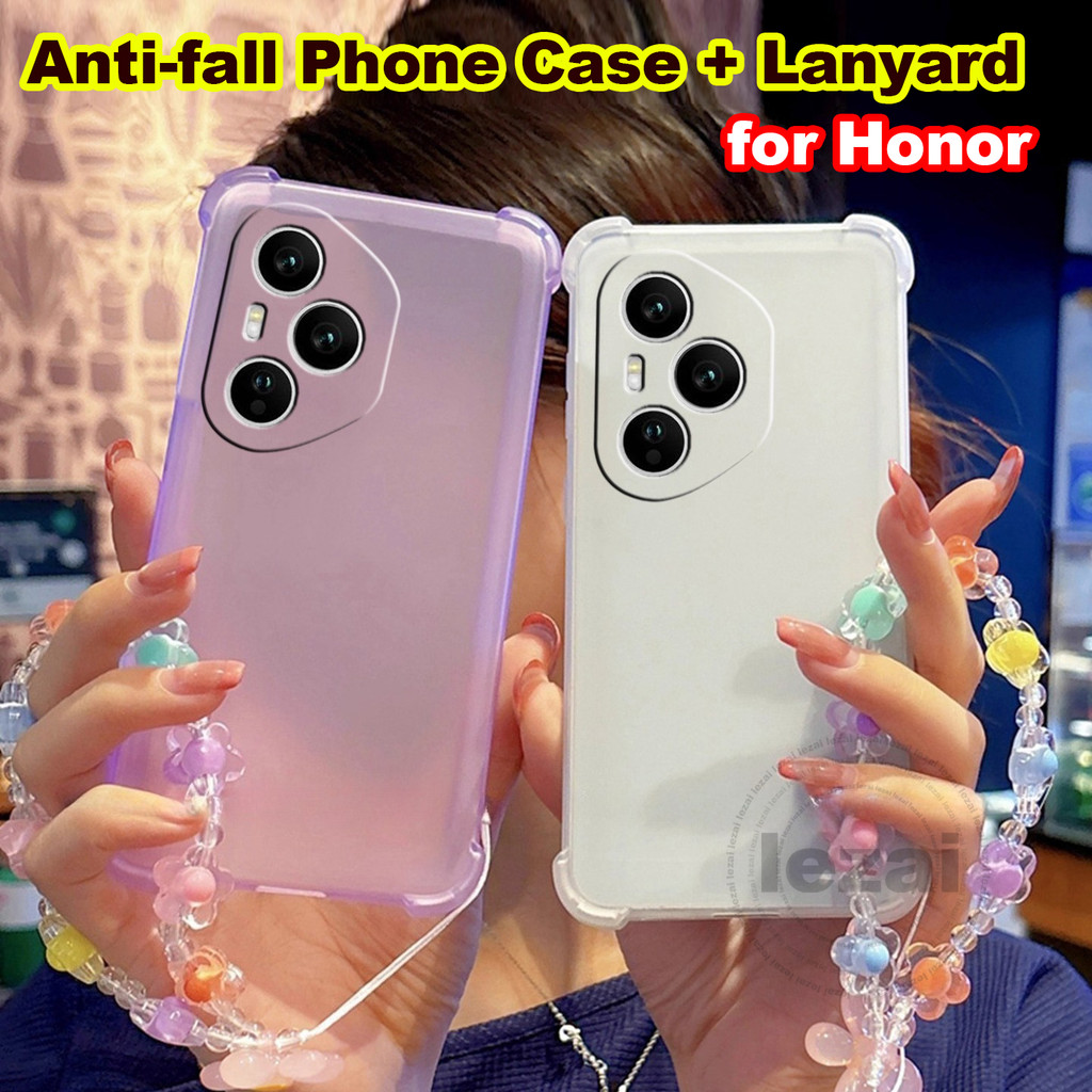 เคสHonor 400 Pro 400 Smart Lite 200 Pro X9D X9B X9A X9C Smart X6C X7D X7B X7C X5CเคสLanyard Clear กั