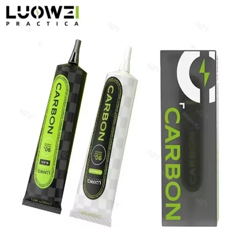 LUOEWI กาวซ่อมโทรศัพท์มือถือ50มล. กาวคาร์บอนไฟเบอร์พร้อมท่อเข็มสำหรับ iP ขอบแคบเมนบอร์ดซ่อม