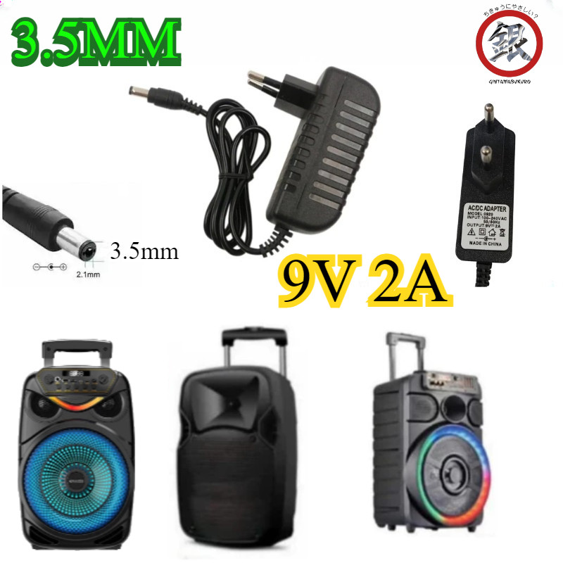 ต้นฉบับ Universal Charger 9V2A แบบพกพาลําโพง Charger Adapter Meting Advance 9V 2A/ลําโพงแบบพกพาอะแดป
