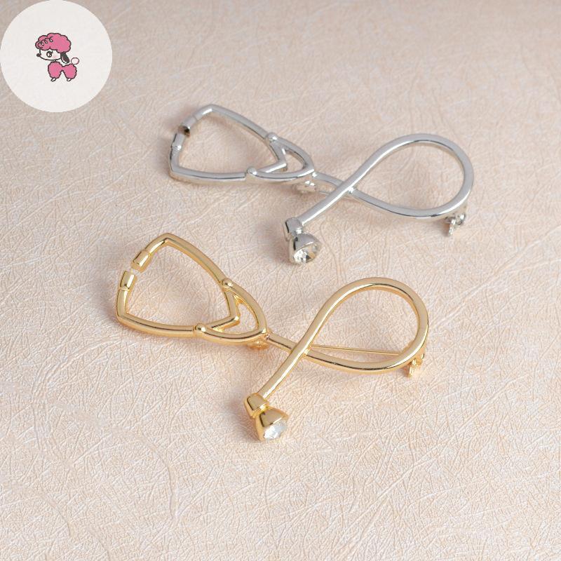 GRL แฟชั่น Creative Doctor หูฟังเข็มกลัดโลหะ Pin กระเป๋าเป้สะพายหลังเสื้อผ้ากระเป๋ารองเท้า Badge เคร