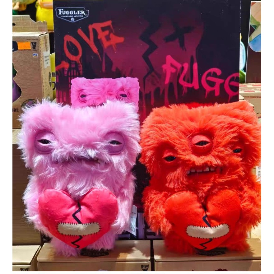 Fuggler ตุ๊กตาสัตว์ประหลาดฟันใหญ่ มอนสเตอร์หัวใจ สีหน้าตลกๆ ของเล่นตุ๊กตา ของขวัญวันวาเลนไทน์ 25CM ราคา ถูกที่สุด ดีลบีเคเค แกลเลอรีภาพที่ 9