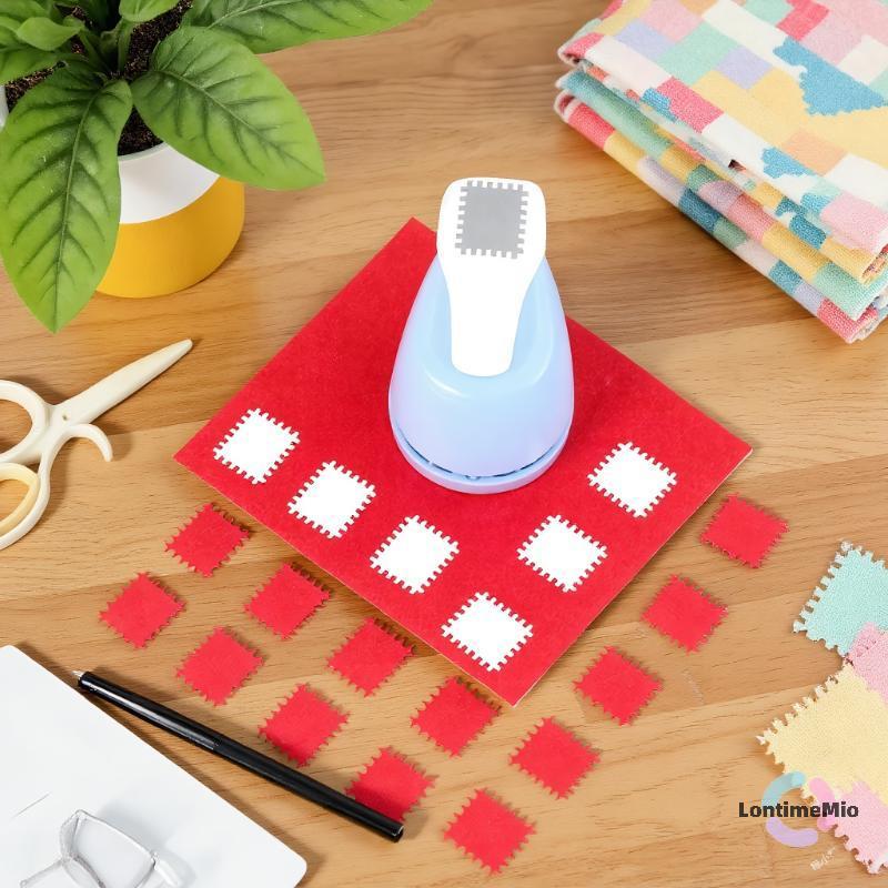 LontimeMio] แสตมป์ขอบประหยัดแรงงานกด DIY Punch แสตมป์รูปร่าง Craft Punch กรอบรูปทําด้วยมือลายนูนเครื