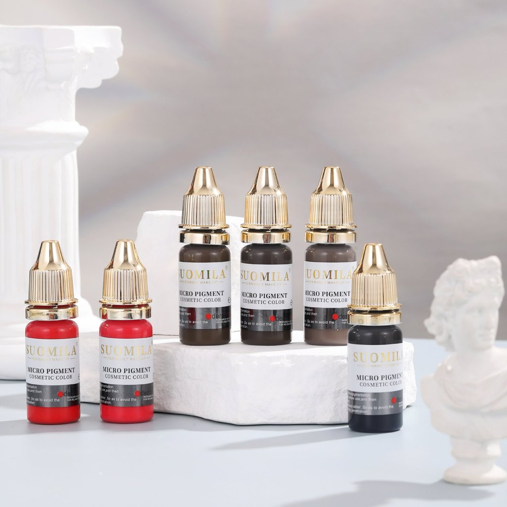 Somira German Plant Tattoo เย็บปักถักร้อยสีวัสดุ Wild Line Eyebrow Eyebrow Eyeliner Bleach Lip Satur