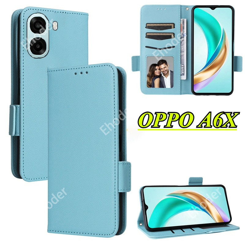 ปลอกหนังสําหรับ OPPO A6X 5G 4G 2025 เคสโทรศัพท์สําหรับ OPPOA6X A6 CPH2823 CPH2819 กันกระแทกกระเป๋าสตางค์แม่เหล็กปกหลัง