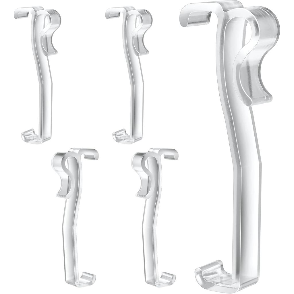 12 ชิ้น Valance คลิปสําหรับผ้าม่าน, 2.5 นิ้วตาบอดซ่อน Valance คลิปเปลี่ยนสําหรับแนวนอนหน้าต่างผ้าม่า