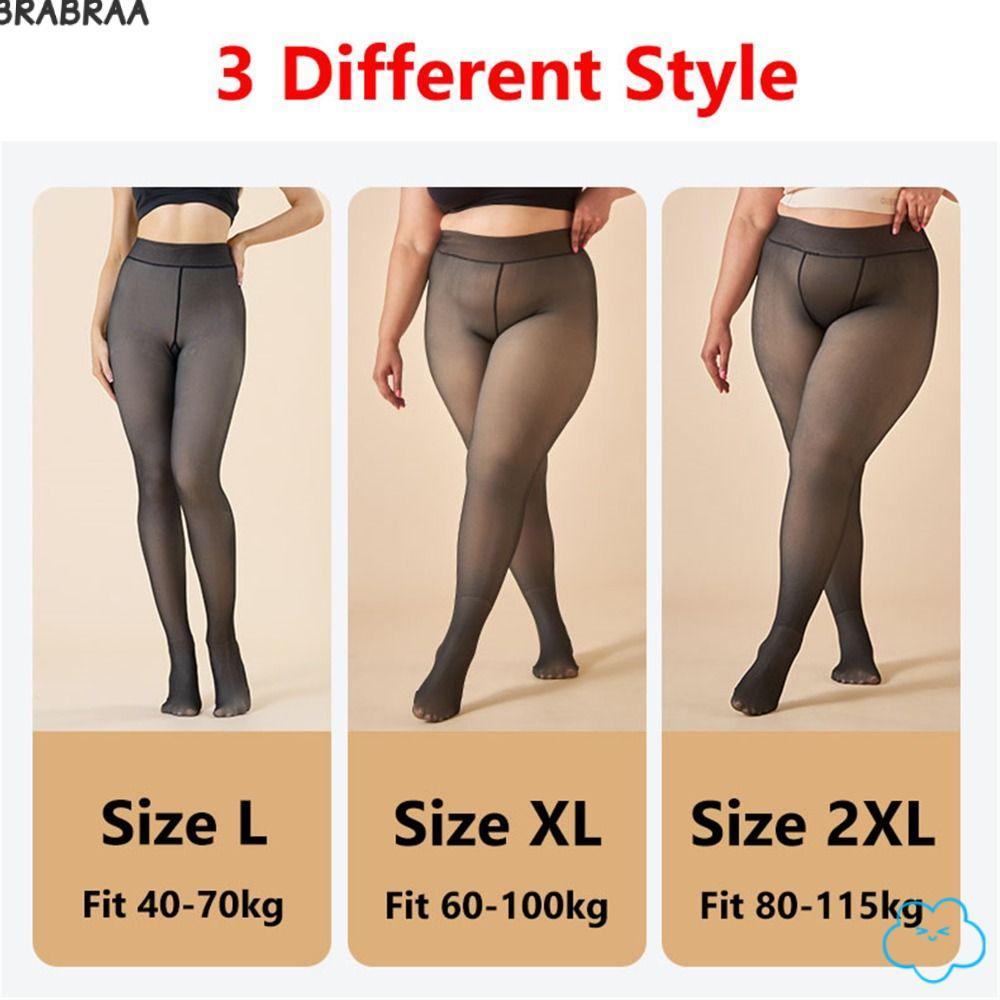 ชุดชั้นในรวมถึงถุงน่องขนแกะ เลกกิ้งโปร่งแสงเอวสูงไซส์ใหญ่ และถุงน่องกันความร้อนสีเนื้อสำหรับผู้หญิง