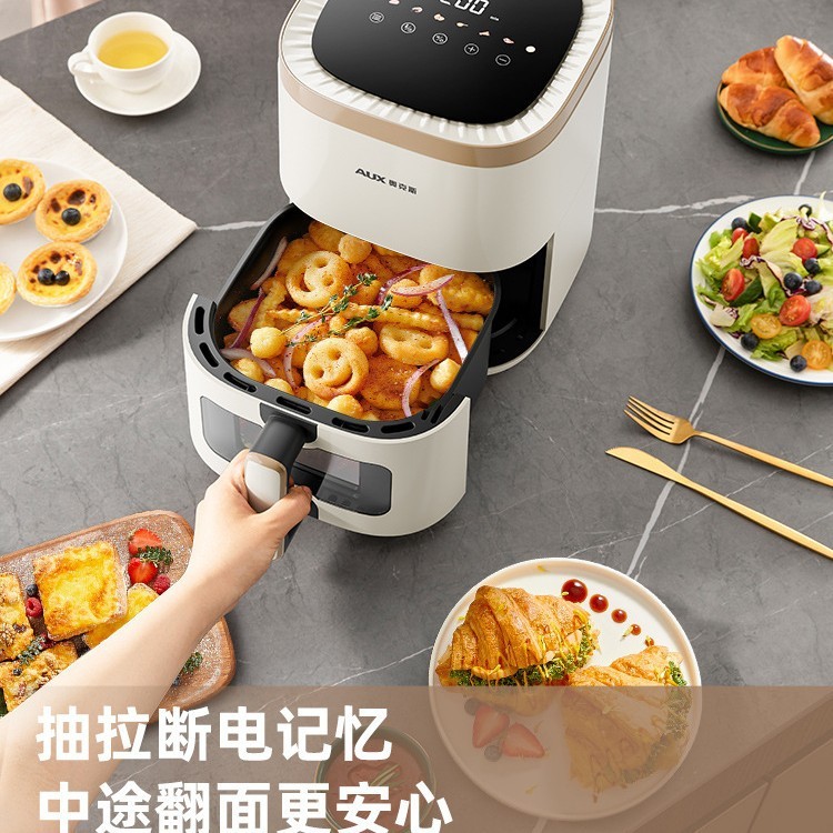 Oaks Air Fryer ในครัวเรือน Visual Multi-Function Integrated 2025 เตาอบไฟฟ้าสไตล์ใหม่ Fryer อัจฉริยะอ