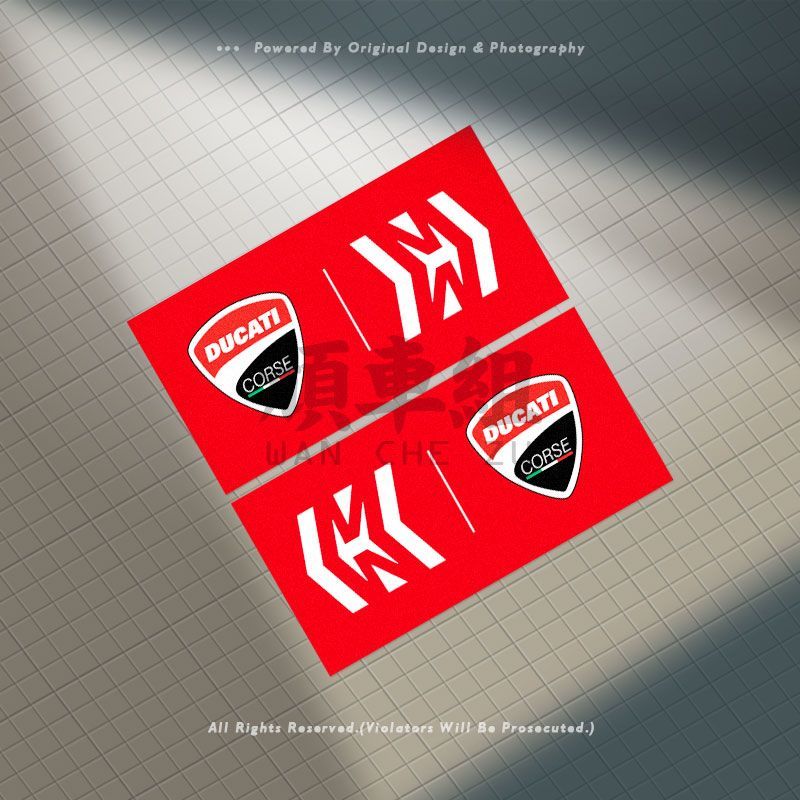 Mission Winnow Ducati Fleet MOTOGP สติ๊กเกอร์ตกแต่งสติ๊กเกอร์สะท้อนแสงรถจักรยานยนต์