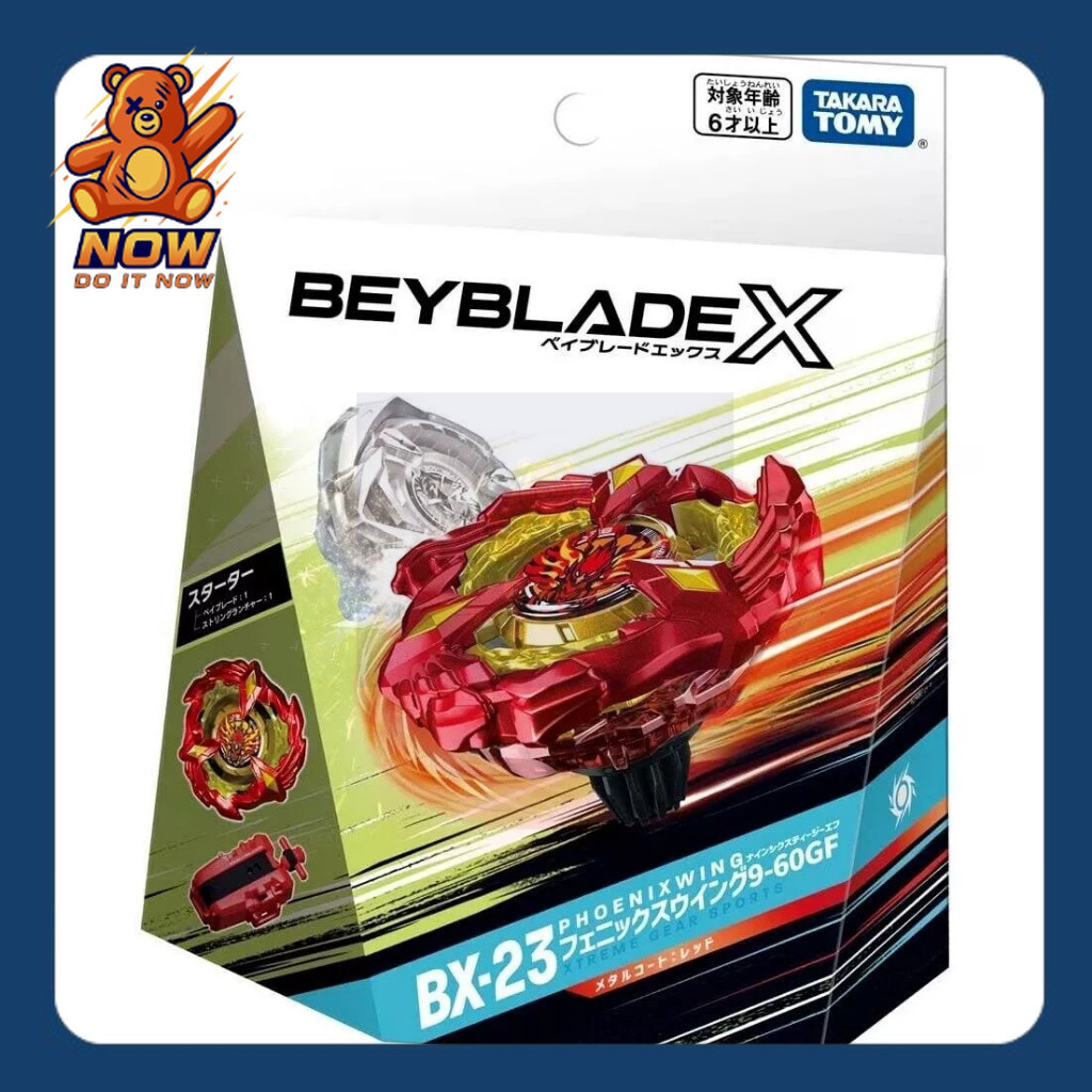 [ พร้อมส่ง ของแท้ ] Takara Tomy Beyblade X BX-23 Phoenix Wing 9-60GF – ร้าน NOW 