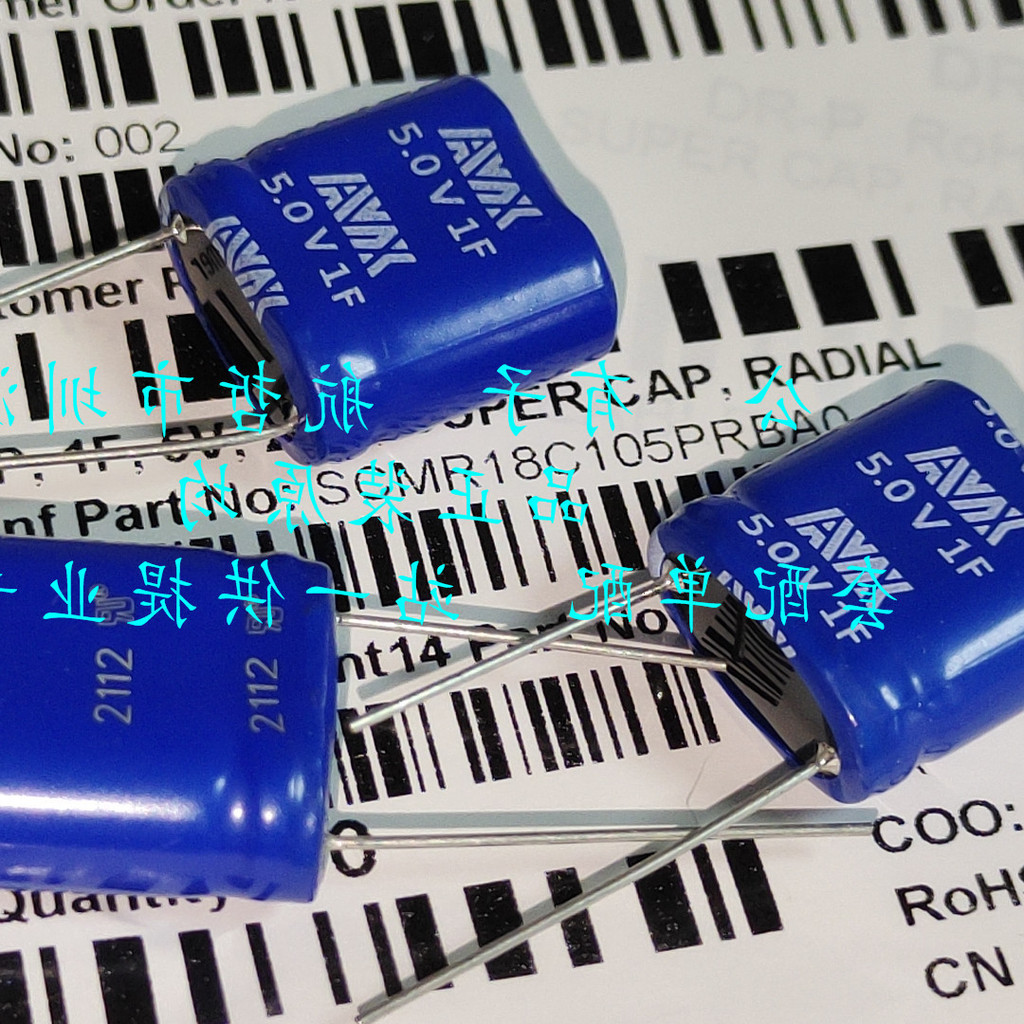 ยี่ห้อใหม่ SCMR18C105PRBA0 CAP 5V 1F 8X18mm Ferra Capacitor/Capacitor