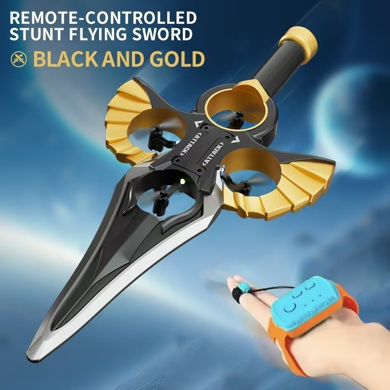 🔥คุณภาพสูง🔥  In Stock  Remote Control Flying Sword Toy Creative Flying Toys for Boys Educational Toy