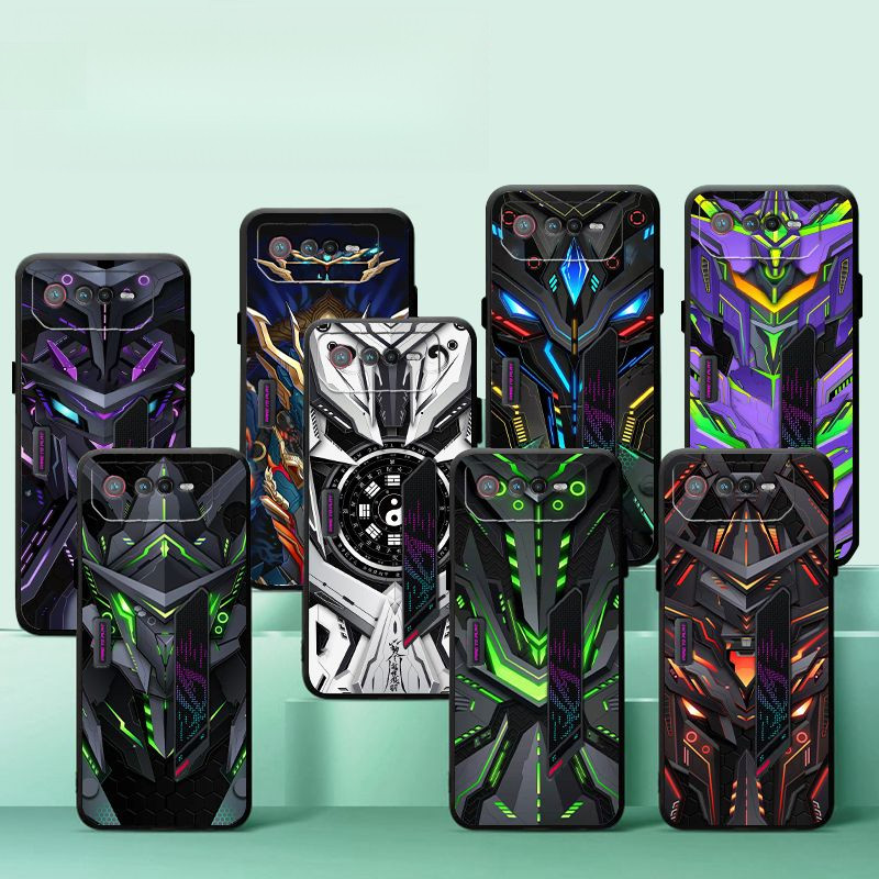 หลายรูปแบบ Soft Case สําหรับ ASUS ROG6 เคสโทรศัพท์ ROG Gaming Phone 6 E-sports Case ROG-Phone6 Tech-