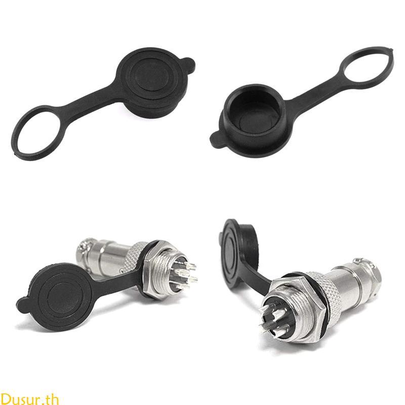 Dusur ฝาครอบกันน้ําฝุ่นยาง CapCircular Connector ProtectiveCap GX12 GX16 GX 20