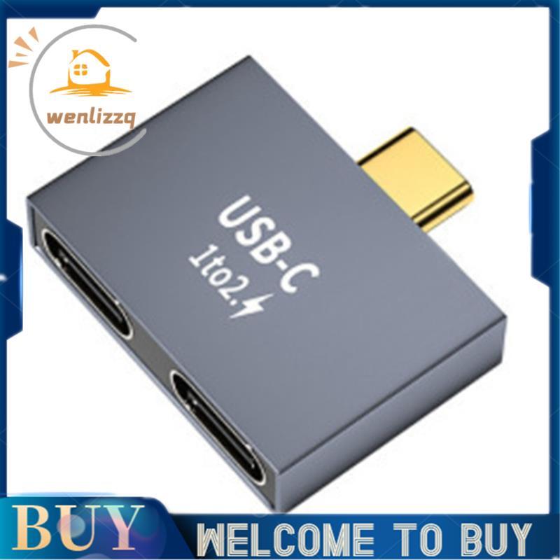 C Male to Double TYPE-C Female Splitter C Male to Double TYPE-C Female Adapter Splitter
