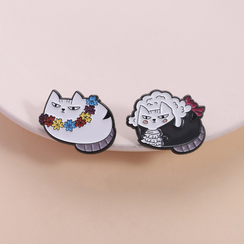 เข็มกลัดแมวน่ารักสไตล์การ์ตูน Mochi Celeste พร้อมใช้งานเป็นเครื่องประดับหรือของขวัญ - รูปที่ 6