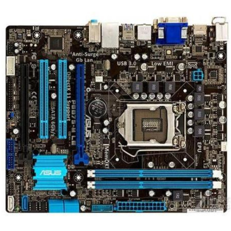 ใหม่ 1155-เข็ม Asus/Asus P8B75-M LE เมนบอร์ด B75 VGA DVI HDMI DDR3