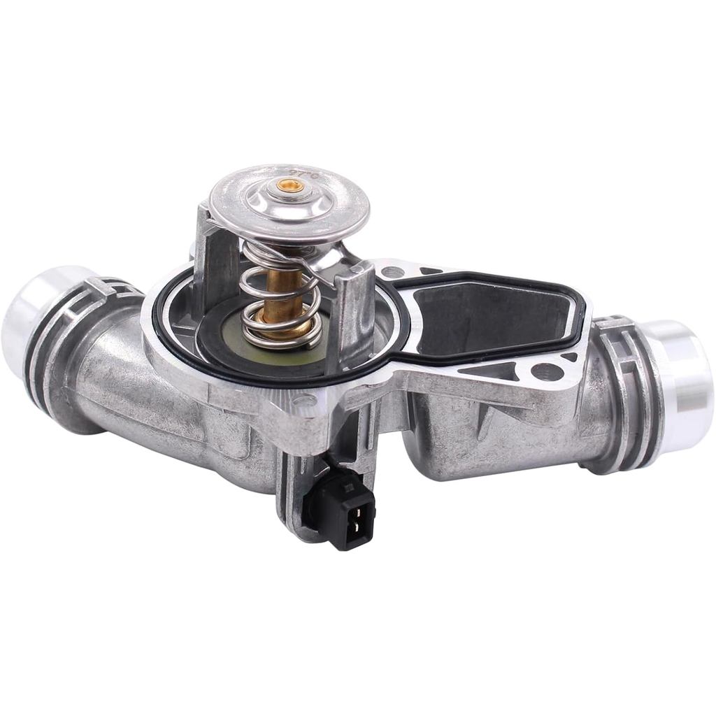 MOTOKU อลูมิเนียมเครื่องยนต์ Coolant Thermostat ประกอบปะเก็นสําหรับ BMW E46 E39 E60 E83 E53 E85 325i