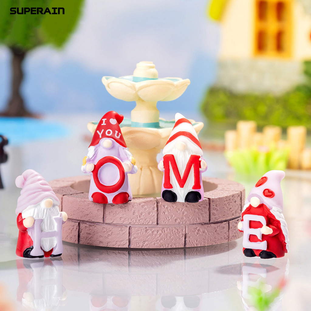 [SUPA] แพ็คเกจ 4 ชิ้น: คุณจะได้รับเครื่องประดับแคระ 4 ชิ้น คนแคระถือ "H" "O" "M" และ "E" ร่วมกันที่เ