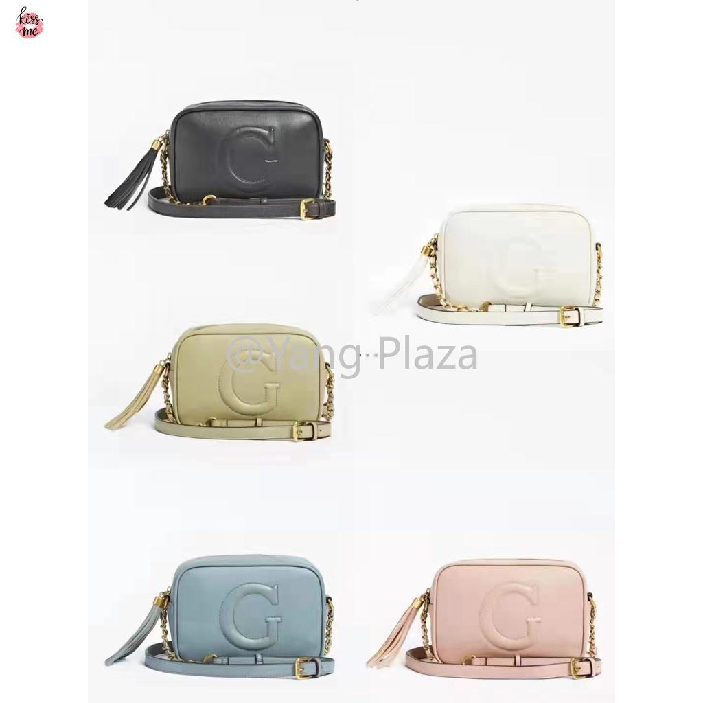 HA3 [คลังสินค้าพร้อม] GueS/s Square Slingbag Women Chain Shoulder Bag Zip