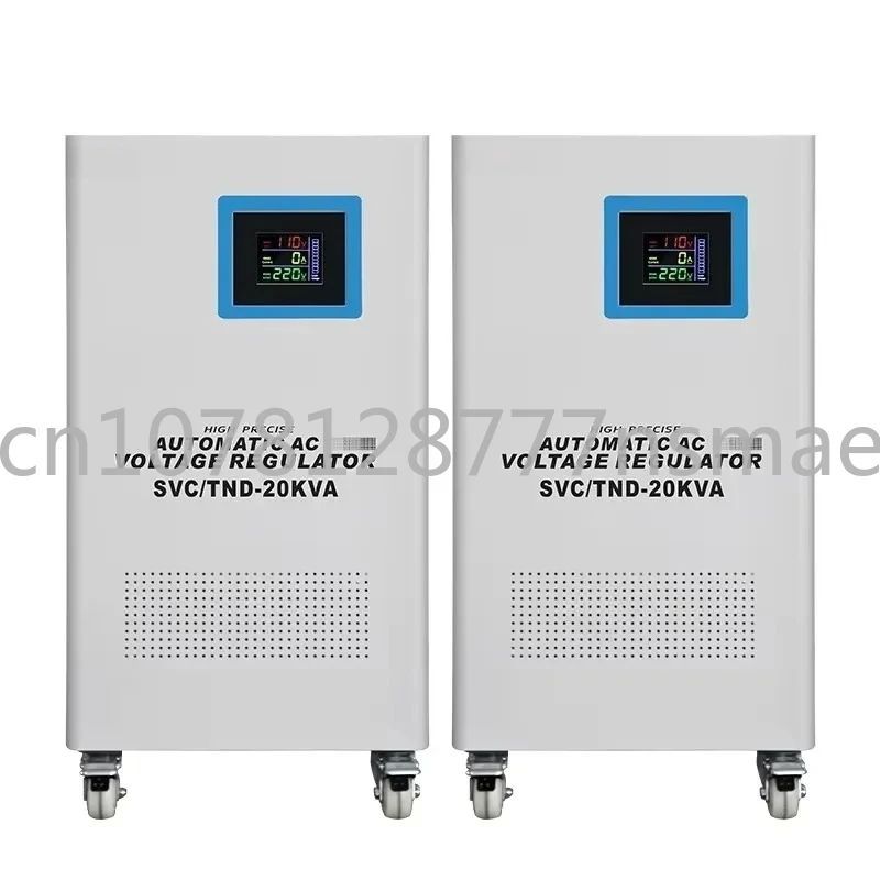 Svc/tnd เฟสเดียว 10kva 15kva 20kva 30kva 40kva 50kva Ac เครื่องปรับแรงดันไฟฟ้าอัตโนมัติโคลง Avr 140-