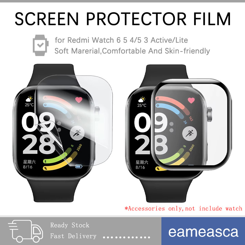 ฟิล์มป้องกันหน้าจอเต็มรูปแบบ / ฟิล์ม TPU อ่อน แก้วนิรภัย for Redmi Watch 6 / 5 Lite/ 5 Active/ 5 / 4 /3 Lite 3 Active
