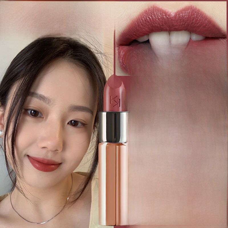 KIKO Creamy Mini Gold Tube Lipstick 132 105 103 Hydrating Lip Gloss Tofu Color ลิปสติกเนื้อแมทติดทนน